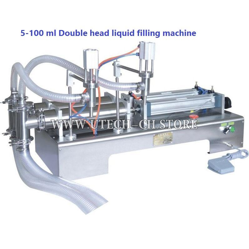 5-100 ml Double head liquid filling machine