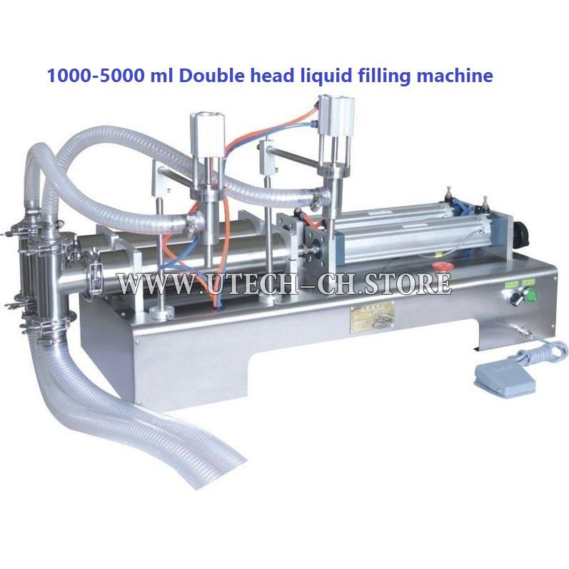 1000-5000 Double head liquid filling machine
