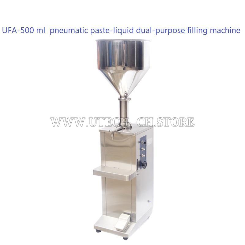 UFA-500 ml  pneumatic paste-liquid dual-purpose filling machine